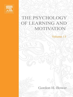 cover image of Psychology of Learning and Motivation